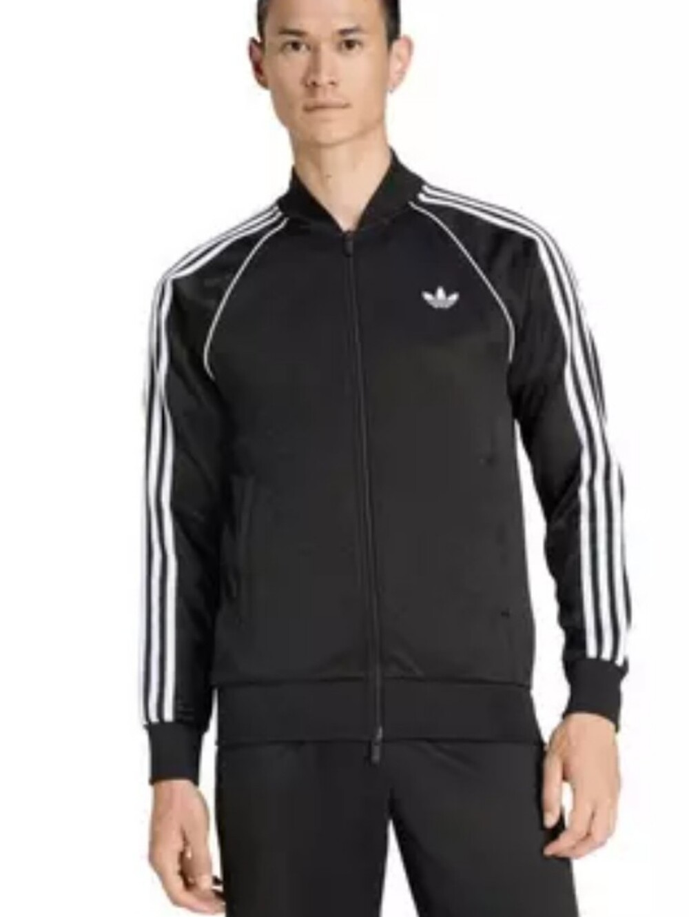 adidas Originals SST Black Track Jacket 2-Way Dual Zip (Men’s XL)